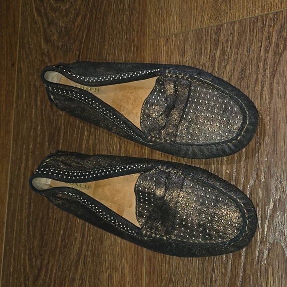 COACH NIXIE copper loafers.  #6268 - Picture 1 of 6